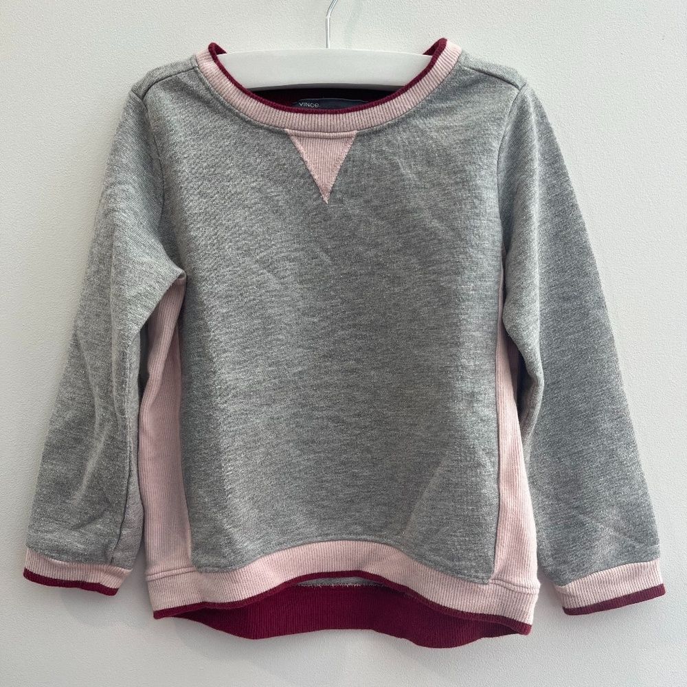 Vince Girls Sweatshirt with Metallic Sparkle (size 3)